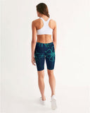 Women's Active Comfort Aloha Mid-Rise Bike Shorts