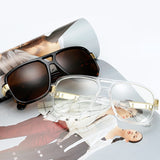 Long Keeper Square Sunglasses Men Luxury Brand Design Couple Lady Celebrity Flat Hot Women Sun Glasses Super Star Cool Eyewear