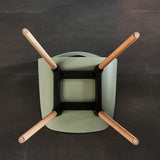 Nordic Plastic Dining Chairs Modern Simple Backrest Stool Desk Makeup Chair Dining Room Kitchen Furniture L