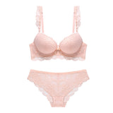 sexy push up adjustable lace underwear accept supernumerary breast bra thickening bra set high quality lingerie sets