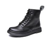 Soft Split Leather Women White Ankle Boots Motorcycle Boots Female Autumn Winter Shoes Woman Punk Motorcycle Boots 2020 Spring
