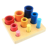 Montessori Toddler's Wooden Sensorial Box Board Puzzle