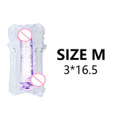 Soft Jelly Dildo Realistic Penis Strong Suction Cup Anal Butt Plug Dick Toy for Adult Erotic G-Spot Orgasm Sex Toys for Woman