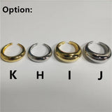 HUANZHI Gold Statement Dome Ring for Women Big Large Open Finger Ring
