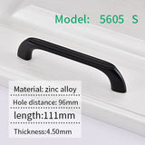 AOLISHENG Black Kitchen Cabinet Closet Drawer Main Pull Door Furniture Hardware Handles