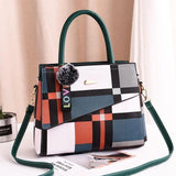Patchwork Casual Large Shoulder Handbag - shopwishi 