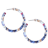 2021 ZA Jewelry Acrylic Resin Oval Earring for Women Geometry Big Circle Tortoiseshell Stud Earrings Acetate Brincos Wholesale