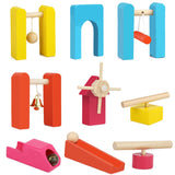 Montessori Rainbow Wooden Dominies Educational Toy for Children