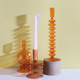 Nordic Glass Candle Holders Romantic Dinner Home Decoration
