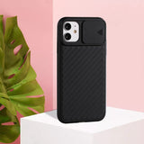 Protective Case for iPhone 12 Pro Max Sliding Camera Cover Design Twill Anti-Slip TPU Case