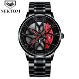 NEKTOM TE-37 Car Wheel Watch Men Quartz Watch Drop Shipping Luxury Men Wrist Watch