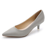 Women's Elegant Medium Heeled Pointed Shoes