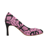 Black and Pink Wakerlook Women's Pumps