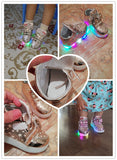 Toddler Baby Shoes Fashion Sneakers For Children Girl Boys Star Luminous Child Casual Colorful Light Shoes Sneakers 2019