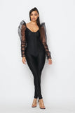 Puff Sleeves Jumpsuit - shopwishi 
