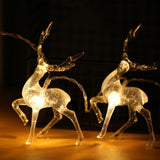 Battery Power Transparent Sika Deer LED String Light 1.5M 3M Christmas light for Garland Decoration for New Year on the Window