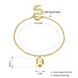 Charm Bracelet in 18K Gold Plated