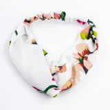 Women Girls Summer Bohemian Hair Bands Print Headbands Retro Cross Turban