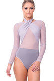 HALTER MESH BODYSUIT