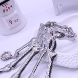 Props Gift Fun night party
 Party Punk Finger Bracelet Gothic Skull Skeleton Bone Hand Finger Bracelet