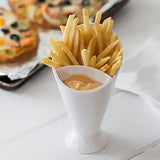 Kitchen Serving Tool Snack Cone Stand + Dip Holder