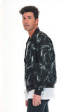 BOLT BOMBER JACKET- BLACK
