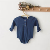 Cotton Buttonup Winter Onesie Set
