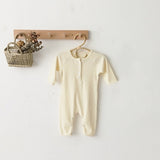 Cotton Buttonup Winter Onesie Set