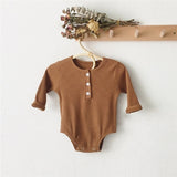 Cotton Buttonup Winter Onesie Set