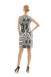 Zebra Print Shift Dress
