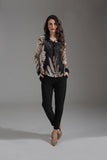 Long Sleeve Print Top