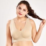 Sexy plus size Bras for Women Breathable Seamless Bra bh grote maat push up Bra Big size 120D Sport brassiere