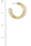 Tube Open Hoop Earring
