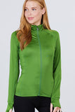 Women's Solid Workout Track Jacket