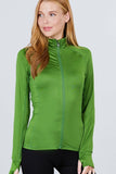 Women's Solid Workout Track Jacket