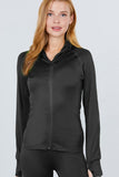 Women's Solid Workout Track Jacket