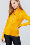 Women's Solid Workout Track Jacket