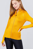 Women's Solid Workout Track Jacket