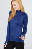 Women's Solid Workout Track Jacket