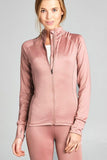 Women's Solid Workout Track Jacket