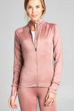 Women's Solid Workout Track Jacket