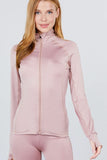 Women's Solid Workout Track Jacket