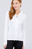 Women's Solid Workout Track Jacket