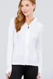 Women's Solid Workout Track Jacket