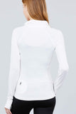 Women's Solid Workout Track Jacket