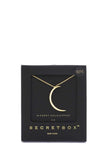 Secret Box Crescent Moon Pendant Necklace