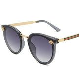 Bee Fashion Sunglasses Square Brand Design Sun Glasses Oculos Retro
