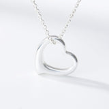 Crystal Lovely Rabbit Heart Pendant Necklaces For