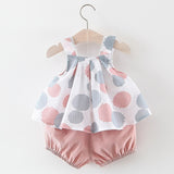 Cute Toddler Baby Girls Sleeveless Summer Dot