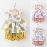 Cute Toddler Baby Girls Sleeveless Summer Dot